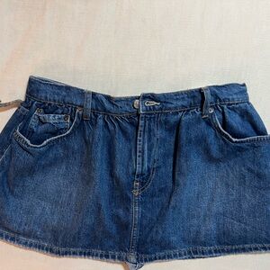 We The Free Classic Blue Denim skort